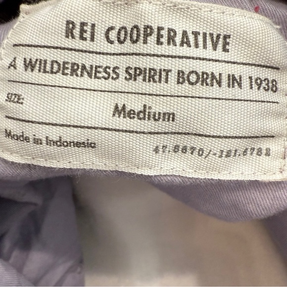 REI Womens Shirt Size Medium Purple Cooperative Lavender Button Down Top - Picture 7 of 8
